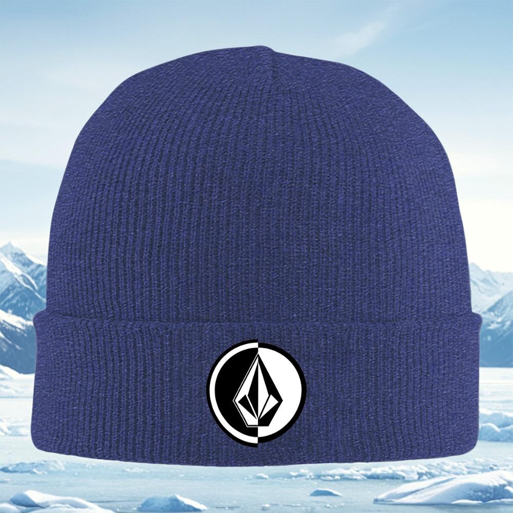 

Geometric shapes black white design Men Women Unisex Knitted Hat Beanie Pullover Cap Winter Thermal Warm Christmas Outdoor Cycli