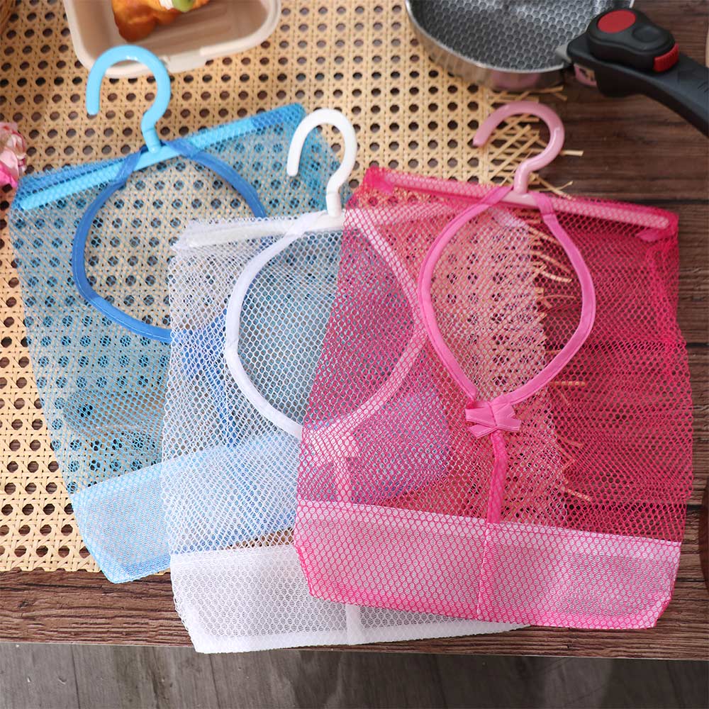 3PCS Breathable Hanging Mesh Storage Bag Quick Dry Kids Toys Storage Bag  Wardrobe