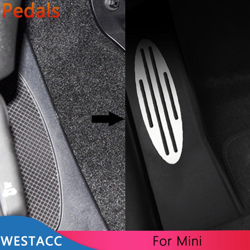 Auto Dead Pedal Fußstütze Pedalabdeckung für Mini Cooper One Hatch Hardtop Countryman JCW R56 R60 R61 F54 F55