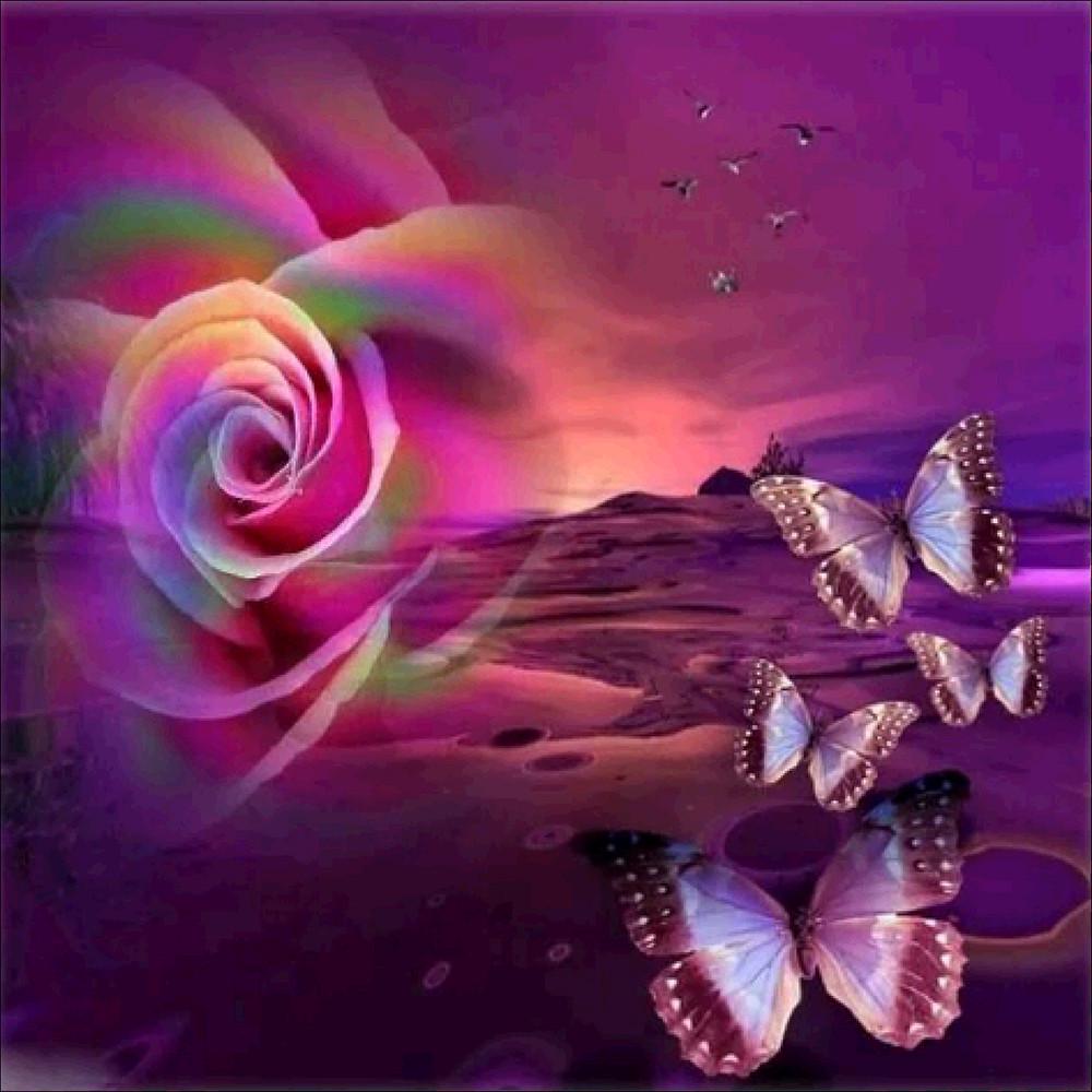 5d Diamond Painting Full Drill Square Landscape Flowers Diamond Embroidery Sale Plant Mosaic Home Decor