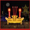Dual-Use LED Incense & Candle Holder for Ancestor Worship (Battery-Free)