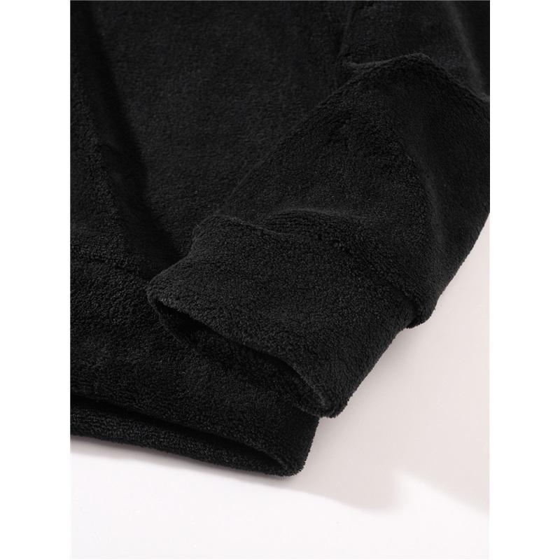 Men's Plus Size Hoodie Casual Stylish Coral Fleece Jacket For Fall Winter Comfortable Men's Outerwear