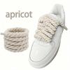1pair Round Rope Shoelaces For Canvas Shoes, Skate Shoes, Sneakers Decoration