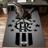 Flumi-nense Crest Wings Printed Office Carpet Chair Cushion  Entryway Rug, Rugs for Living Room, Bedroom Christmas gifts