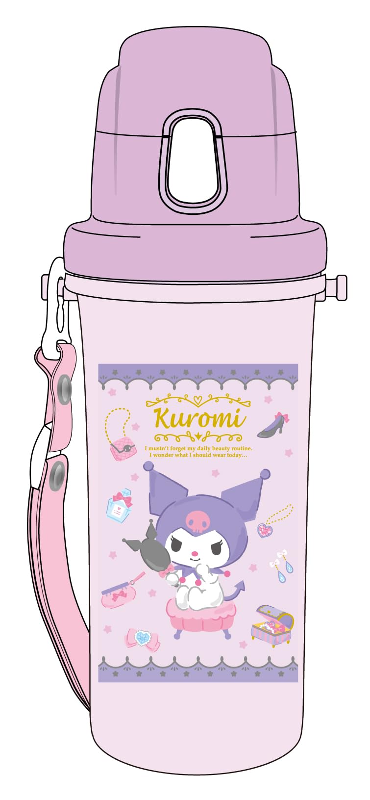 

Kuromi Direct Drinking Water Bottle SC 600B