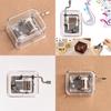 Charming Transparent Mini Music Box With Hand Cranking Music Movement