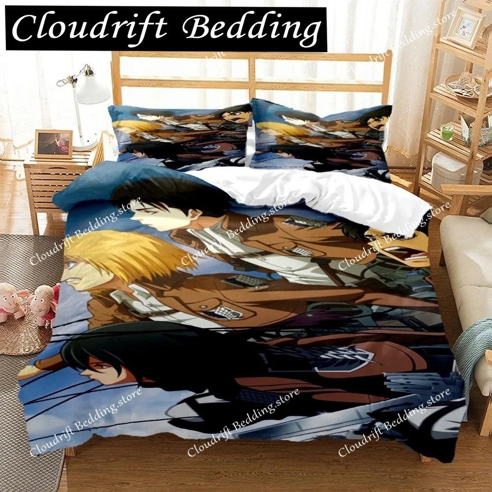 Japanese Anime Polyester Bedding Sets Boys Covers Boys Duvet Cover Set For Teens Bedding Set Cover& Pillowcase