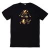 T-Shirt Cute Baby Dragon In Black and Gold