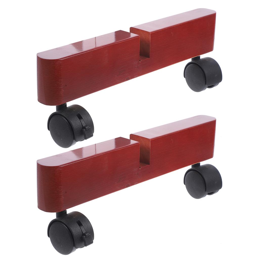 2 Pcs Mobile Door Base Portable Wooden Room Divider Stand Folding Screen Bracket With Wheels Divider Support Screen Feet Home