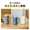 Thermos Vacuum Insulated Dishwasher Thermos Flask Keeps Drinks Hot or Beer WH Mug, 600ml, White, Safe, Design, Cold, Mug, JDK-602C