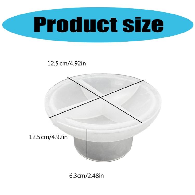 Easy Demold Silicone Mold for Footed Fruit Bowl Unique Tableware Making Mould for Handmade Enthusiasts Jewelry Supplies