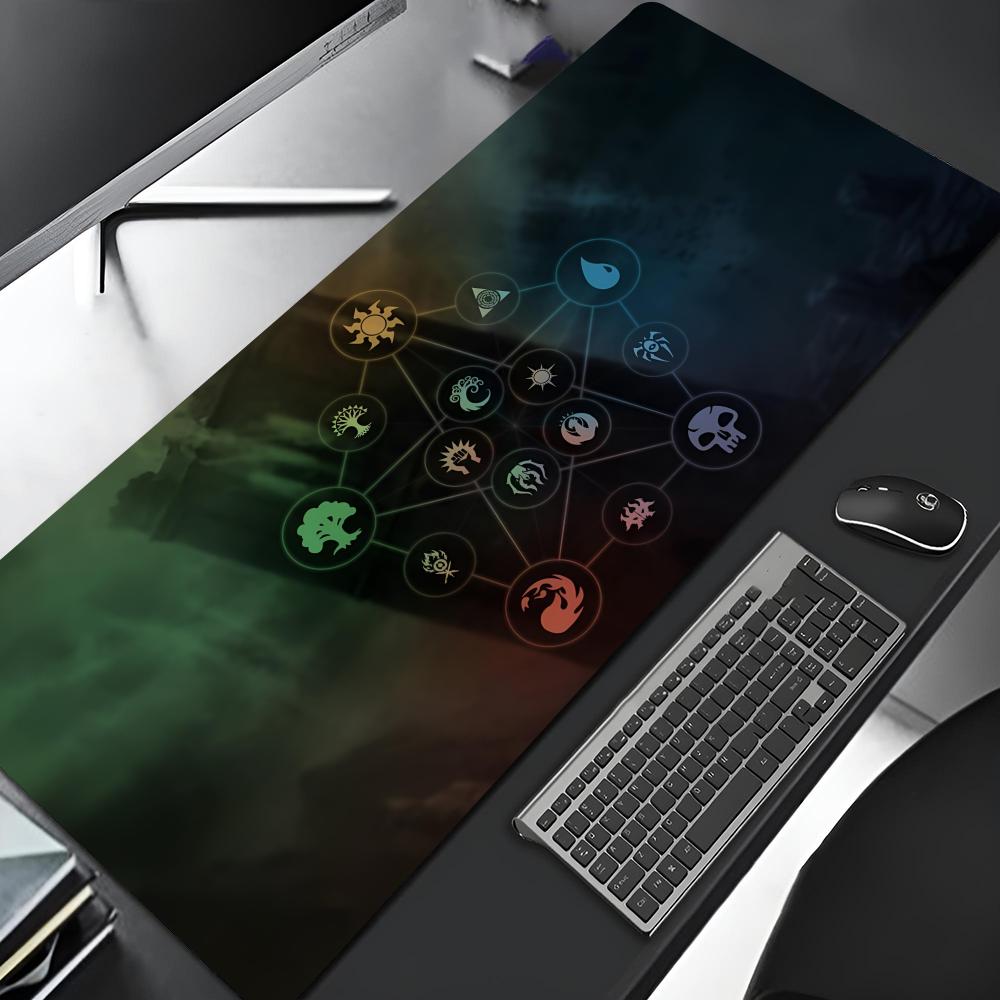 Magic The Gathering Arena Mouse Pad Cartoon Lockedge Large Gaming Pad Computer Gamer Keyboard Mat Desk Mousepad PC Desk Pad 40x80x0.2cm