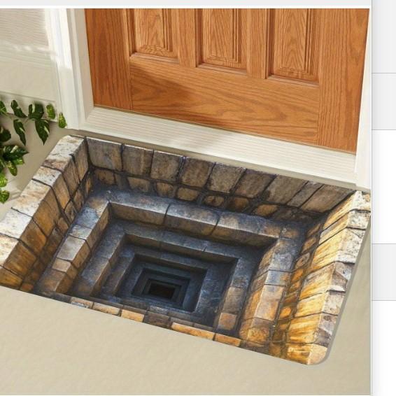 3D Stereoscopic Door Mat Creativity Living Room Decoration Carpet Washable Floor Mat Anti-slip Rugs for Bedroom Waterproof Rug