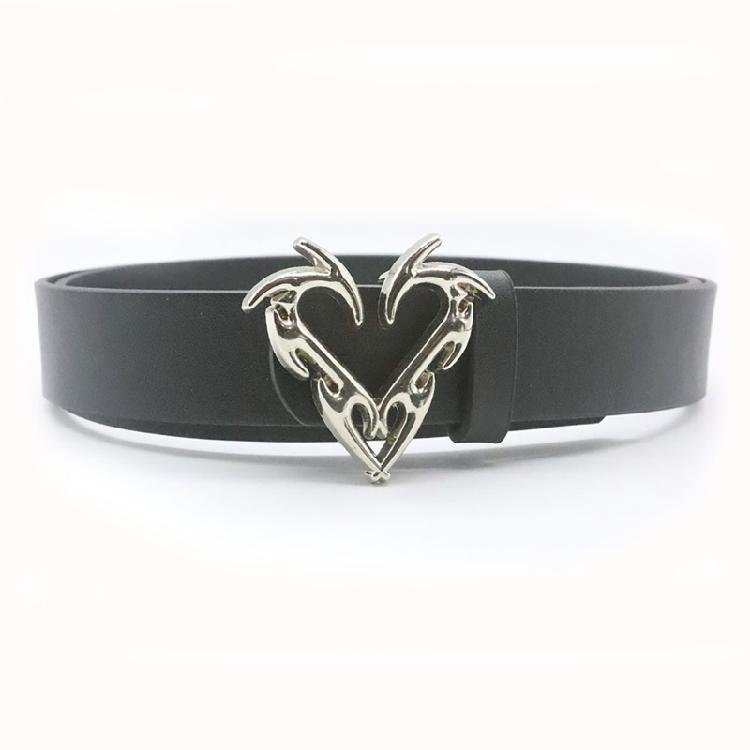Trendy Waist Belt Chain Punk Heart for Casual Costume Belt for Jeans Dress