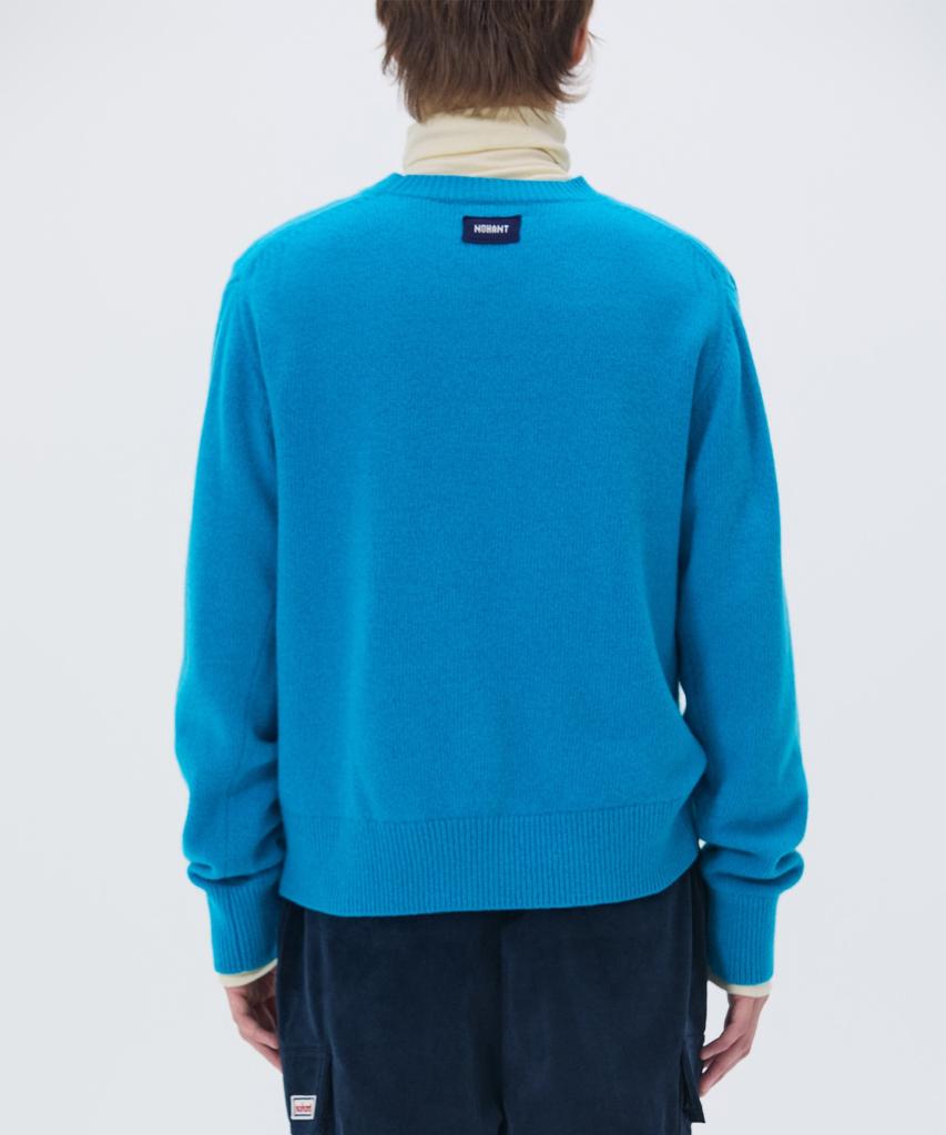 NOHANT Essential Cashmere Knit Sweater Blue