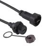 1.5A 30V Connector Mirco USB Waterproof To USB2.0 Female Male Plug Socket Panel Mount Date USB Adapter with Dust Cap