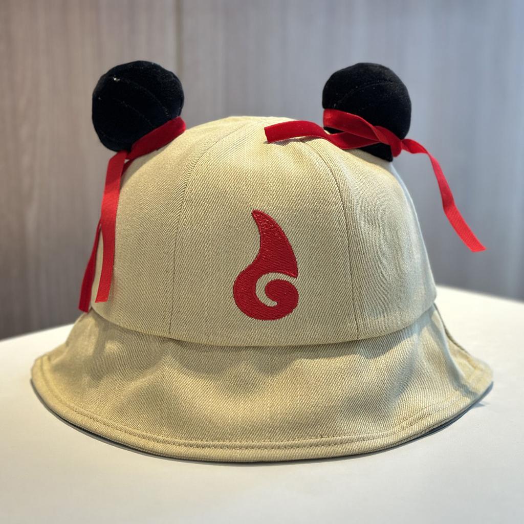 Cartoon Cute Bun Fisherman Hat Men and Women Spring and Summer Versatile Face Showing Small Sun Hat Basin Hat