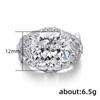 Elegant Vintage Openwork Zircon Ring - Luxurious High-End Women's Jewelry