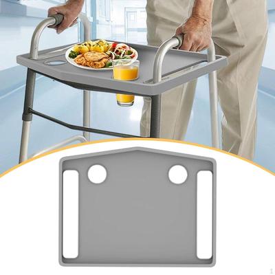 Tray, Food Portable, Multifunctional, Replacement Table for Mobility Aid, Meal Storage