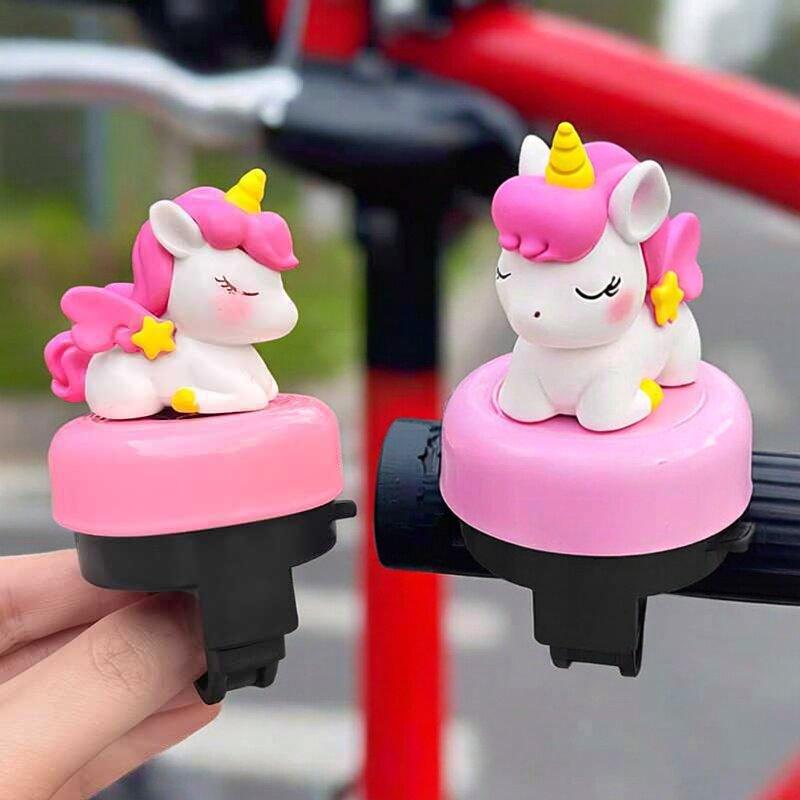 Cartoon Unicorn Bicycle Bell Loud Sound Universal Type Cute Lovely Balance Bike Scooter Horn Desk Decoration Bell For Outdoor