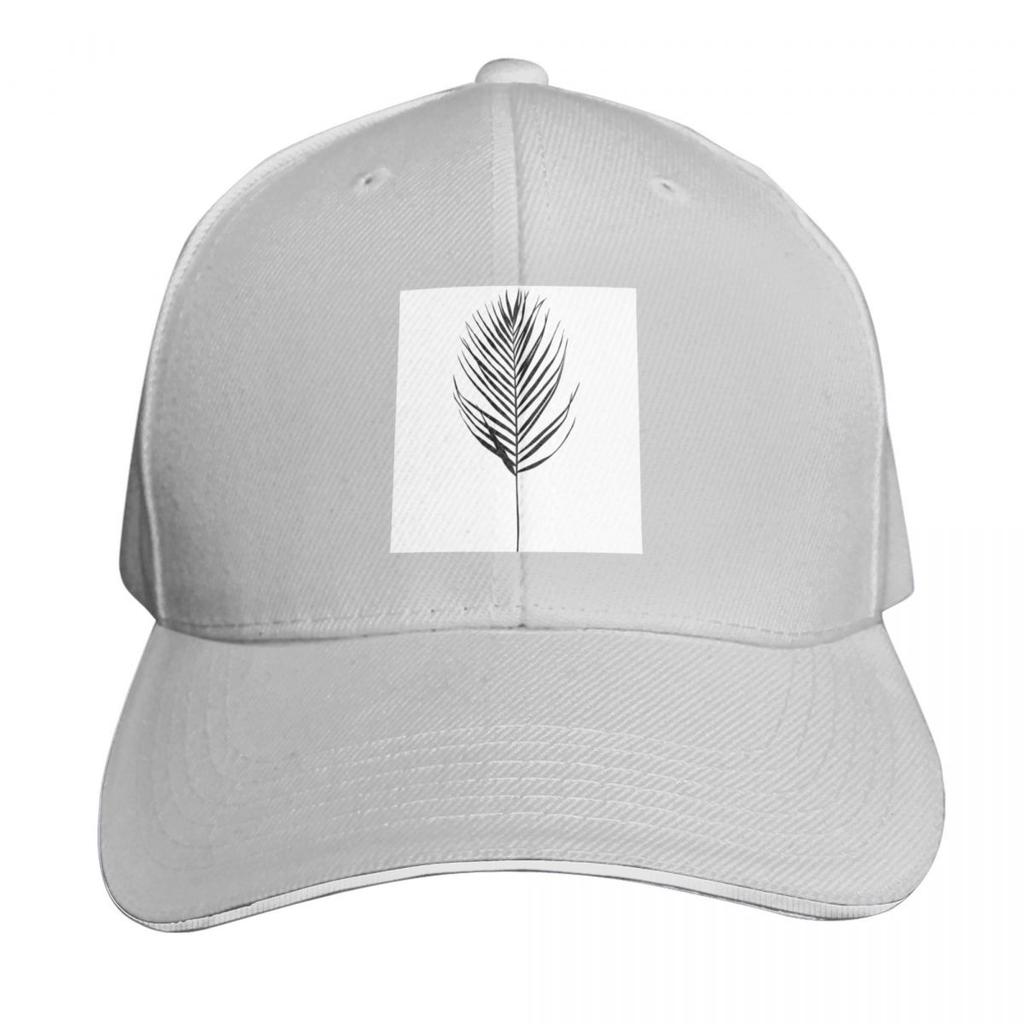 Palm Leaf Silhouette Illustration Evelyn Baseball Cap Golf Cap Unique Hats Funny Hat Party Hat Ladies Unisexs