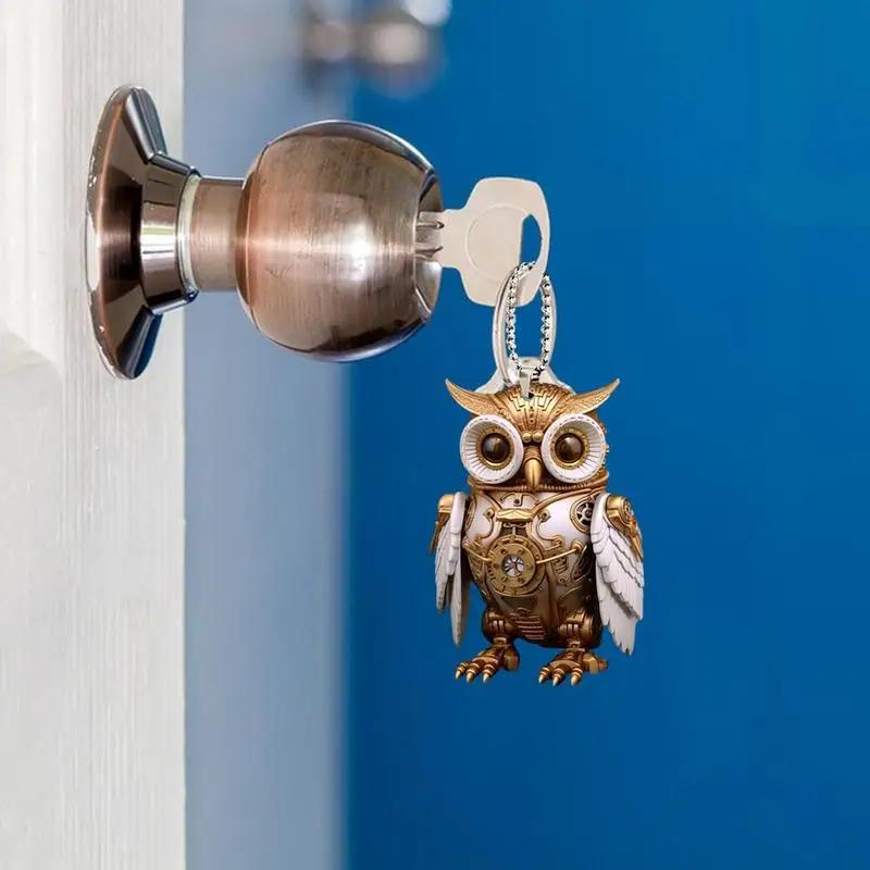 New Steampunk Owl Resin Crafts Set Kitties To Decorate Home Halloween Decorations