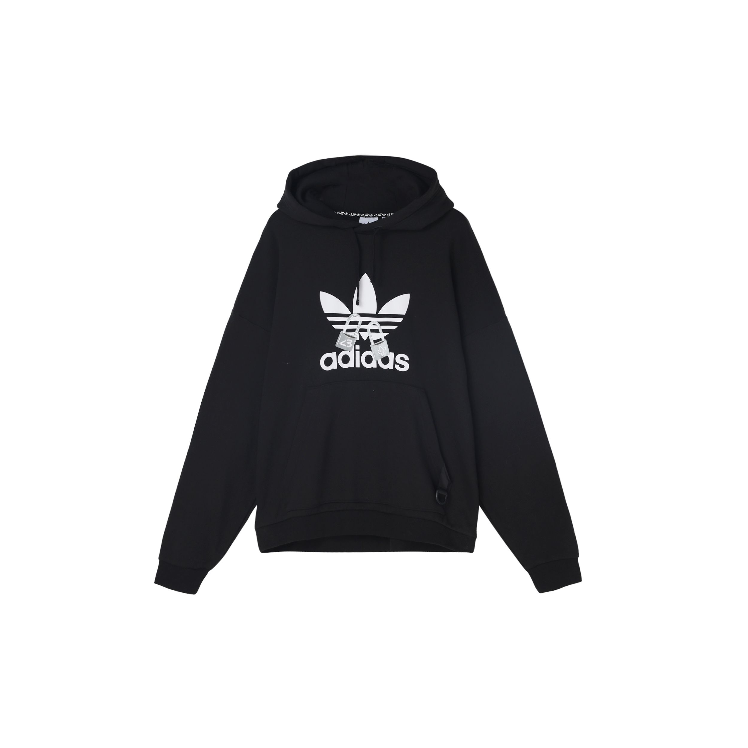 

Adidas Originals Vday Trefoil Logo Hooded Sweatshirt Men Black HA3654 L