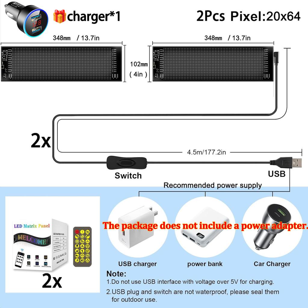 Devil Eyes Light For Cars,Colorful Eye Lamp Soft Screen for Car Windows,Large Programmable Flexible LED Screen,DIY Dynamic LED