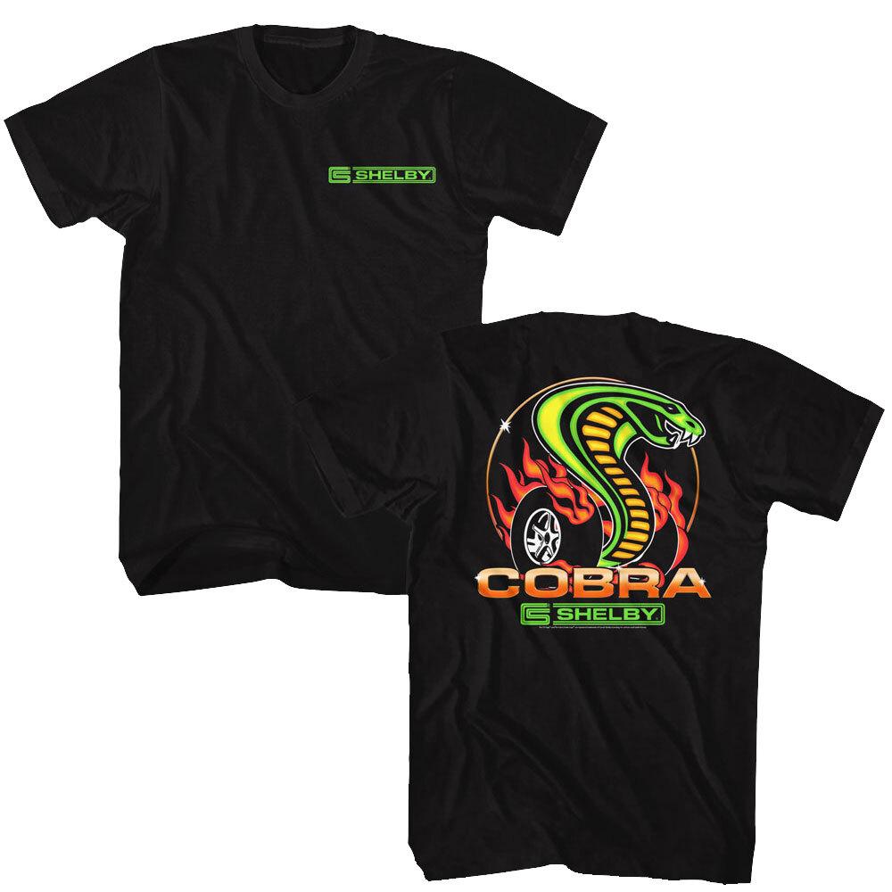Carroll Shelby Dragon Snake Fire Burnout Circle Badge Men T Shirt XXXL