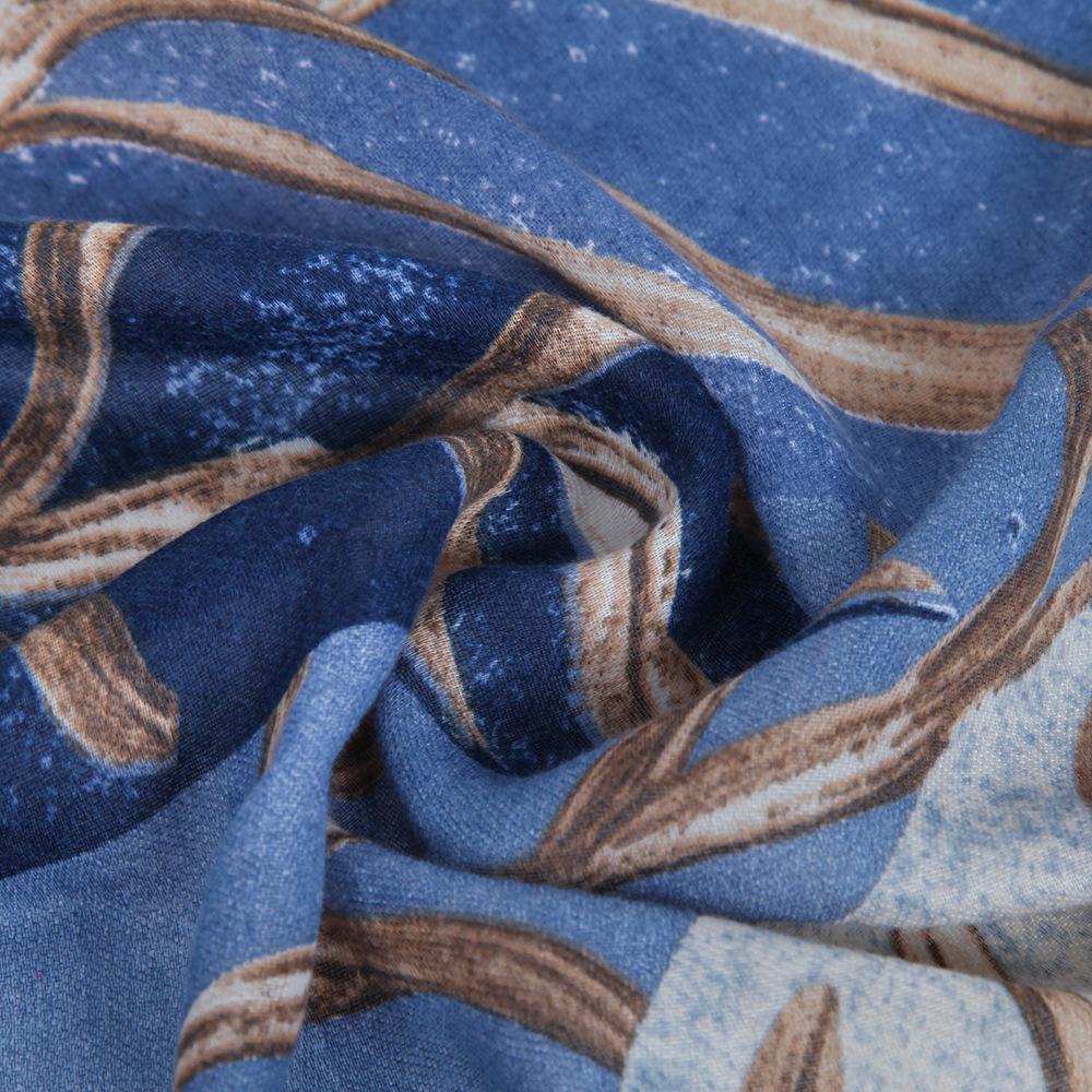 Winter Warm Thick Printed Large Scarf Fashion Shawl For Women Daily Wear