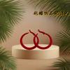 Large Hoop Earrings for Women Vintage Versatile Trendy Design