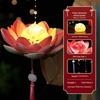 Mid-Autumn Festival Lotus Lantern DIY Kit: Parent-Child Ancient Style Handheld Lantern for Performances