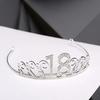 18th Birthday Gifts Princess Crown Headband Crystal Wedding Crown Hairband Women Headwear Hair Decor Fashion Accessories