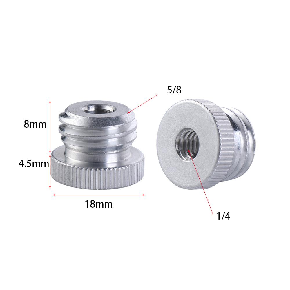 5/8-Inch Male Tripod Mount Adapter 1/4-Inch Female Screw Adapter Conversion Camera Tripod Screw Camera Accessories