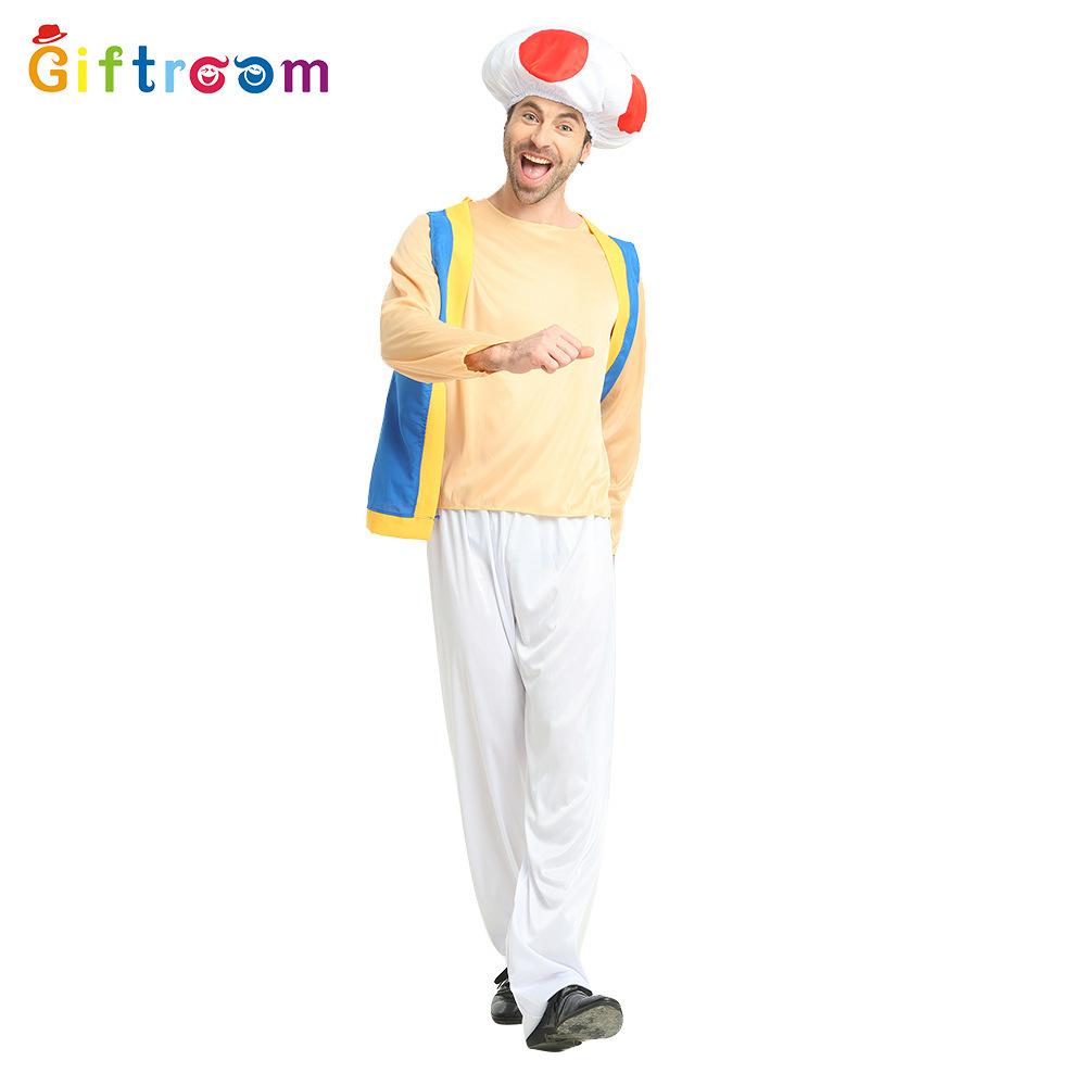 Super Mario Unique Mushroom Costume For Men Ideal For Halloween Celebrations Cosplay And