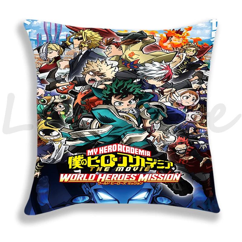 My Hero Academia Kissenbezug Cartoon Zierkissenbezug Coole Kissenbezüge Sofa Anime Kissenbezug Deku Bakugou Dekor Kissenbezug