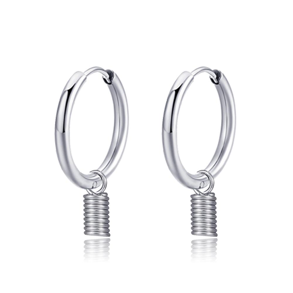 Long Hanging Crosses Leaves Pendants Hoops Woman Earrings Man Vintage Stainless Steel Hip Hop Ear Piercing Jewelry Accessories