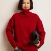 Cozy Cashmere Turtleneck Sweater: Soft, Thick Knit for Autumn & Winter