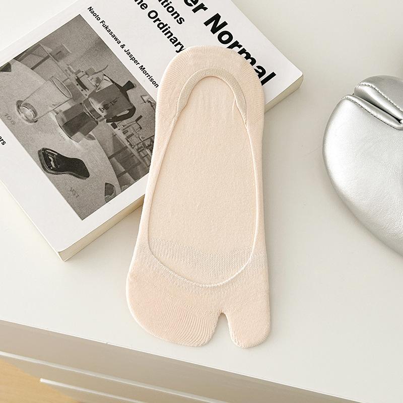 Zweifinger-Baumwollsocken im japanischen Stil, Unisex-Clogsocken, Zehentrennersocken aus Polyester, Kimono-Flip-Flop-Sandalen, geteilte Zehensocken