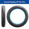 FengCan 20x4.0 Tire, 20x4.0 102-406, Electric Bicycle Tire, Compatible with 20-inch Mountain Bikes and Fat Bikes, 4.0-inch Section Width (BQ027)