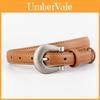 Cintura Minimalista in Pelle da Donna con Fibbia ad Ardiglione per Uso Casual e da Ufficio