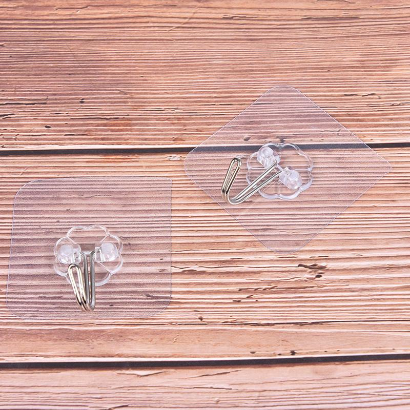 1X Nützliche Starke Klar Saugnapf Sucker Wand Haken Aufhänger Für Küche Bad