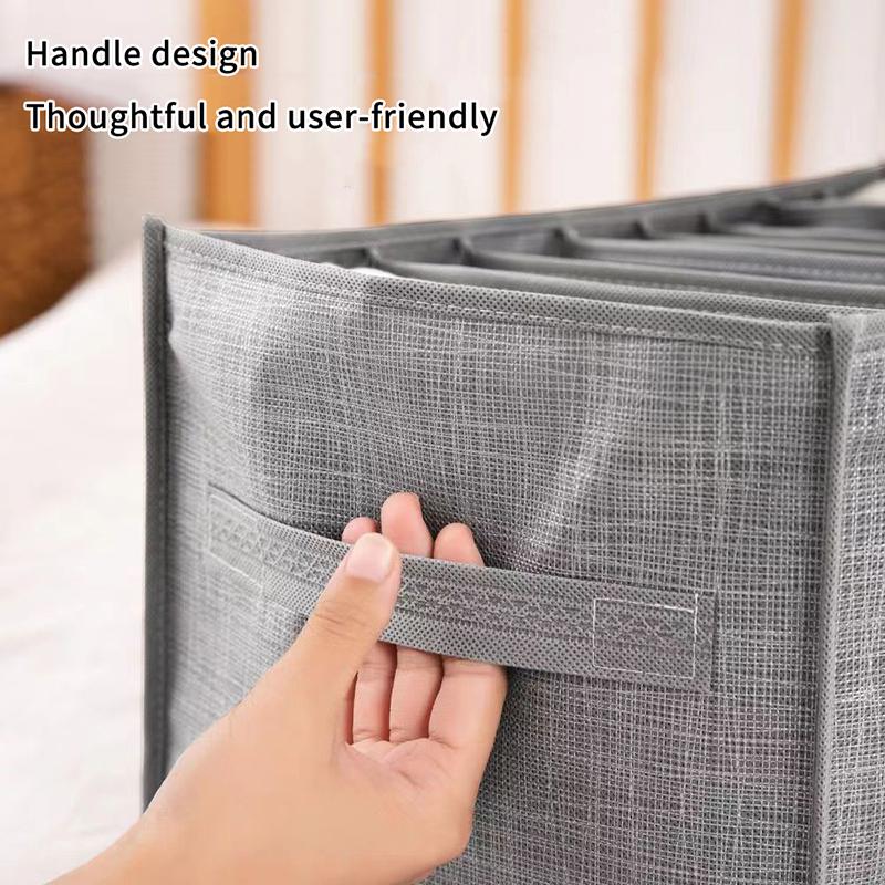 Underwear Organizer 24 Slots Foldable Container Drawer Divider Closet Storage Box for Bras Panties Socks in Bedroom