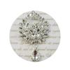 Vintage Teardrop Rhinestone Brooch Statement Pin for Fashionable Party Wear