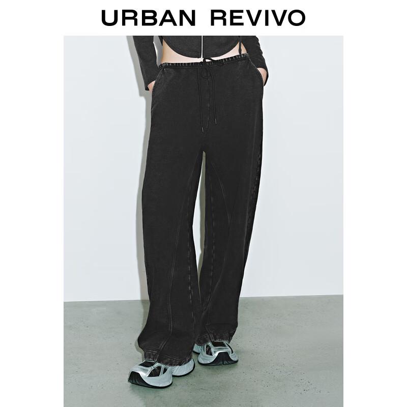 UR Women's Trendy Street Style Elastic Waist Drawstring Straight-Leg Pants