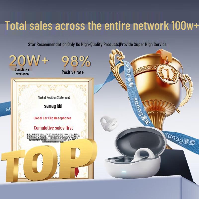 SANAG Z50S Pro True Wireless Sport Bone Conduction Earphones