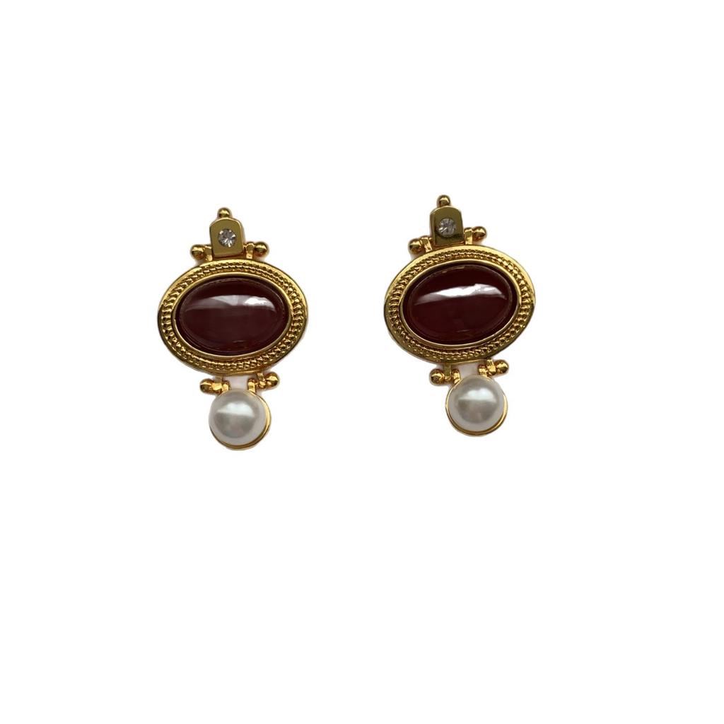New French Retro Earrings Women's Earrings Light Luxury Niche High-end Cold Wind Earrings Temperament Earrings