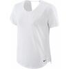 Nike Dri-Fit One Breathe Open Back Crew Neck Short Sleeve T-Shirt Women Tops White DX0132-100