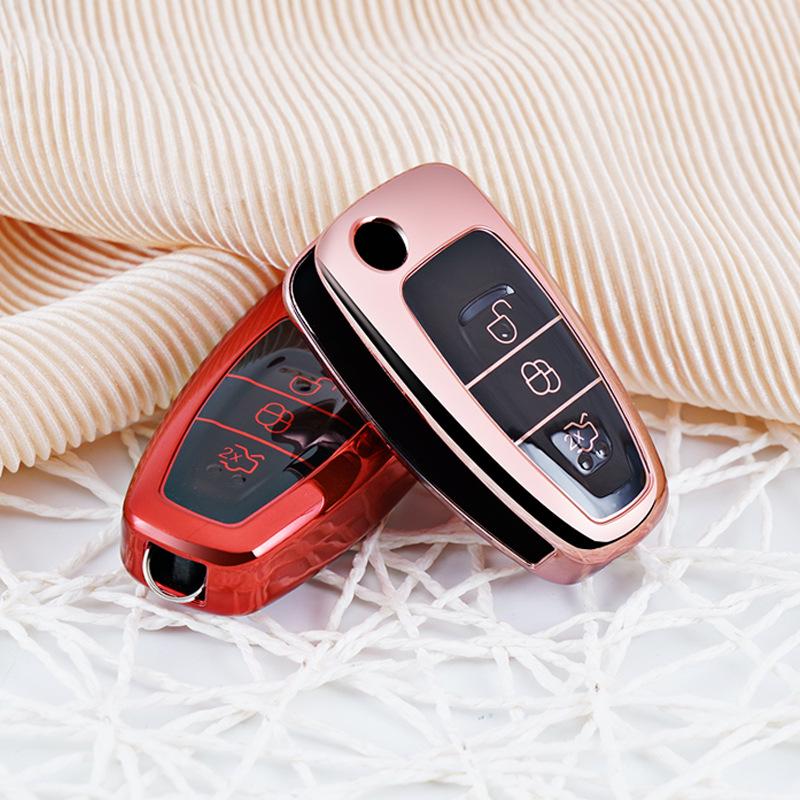 Ford Key Case Cover for Mondeo, Focus, EcoSport, Kuga, Fiesta
