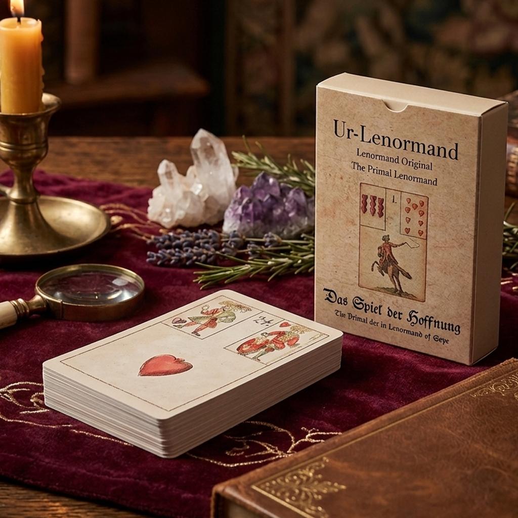 36 Card Fortune Telling Set Ur-Lenormand Oracle Cards Vintage 18th Century Divination Deck